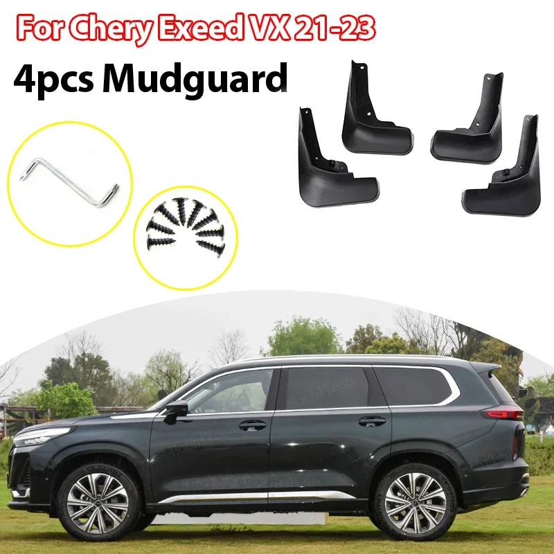 4x Car Molded Mud Flaps Splash Guards Mudguards Front Rear Styling For Chery Exeed VX 2021 2022 2023
4x Car Molded Mud Flaps Splash Guards Mudguards Front Rear Styling For Chery Exeed VX 2021 2022 2023