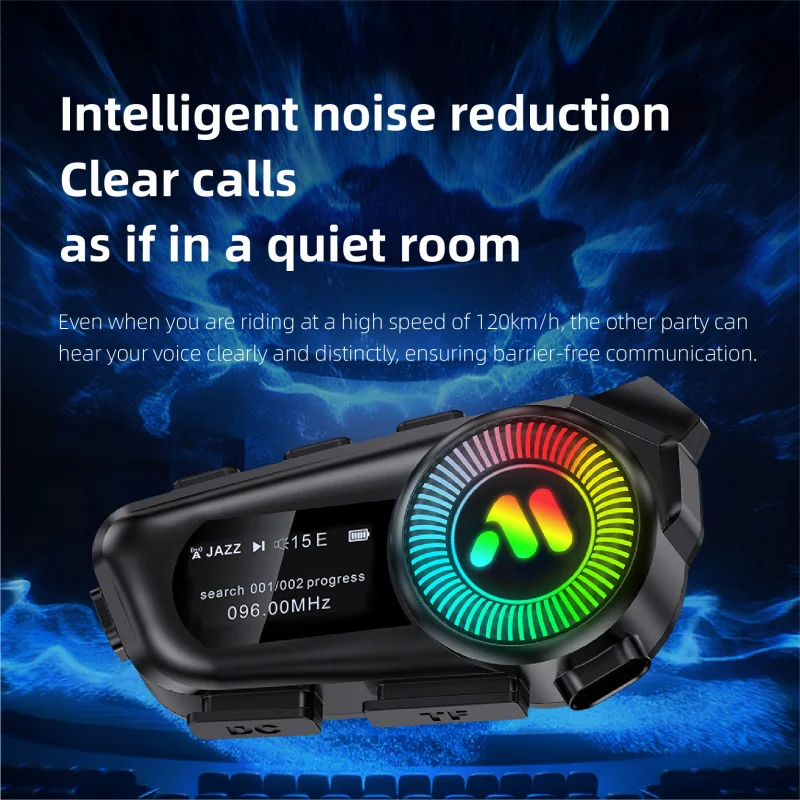 Motorcycle Helmet Bluetooth Headset Wireless Intercom BT 6.0 IP67 Waterproof Noise Cancelling Hands-Free Call FM Radio Large Bat
Motorcycle Helmet Bluetooth Headset Wireless Intercom BT 6.0 IP67 Waterproof Noise Cancelling Hands-Free Call FM Radio Large Bat
