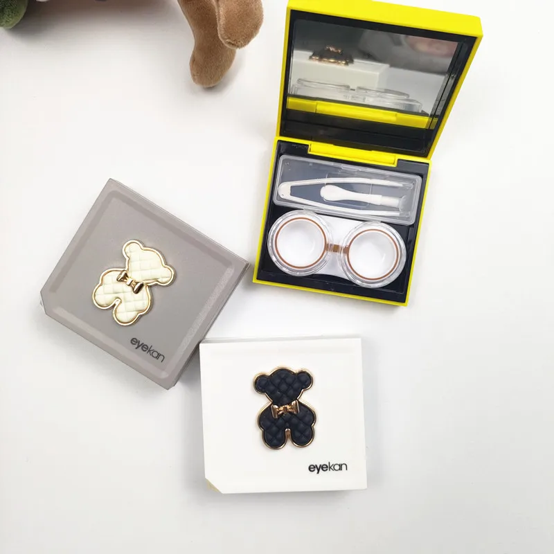Portable Inlaid Rhinestone Little Bear Pattern Contact Lens Case Mini Travel Storage Box for Eyewear Lens Storage Box Mini B2
Portable Inlaid Rhinestone Little Bear Pattern Contact Lens Case Mini Travel Storage Box for Eyewear Lens Storage Box Mini B2