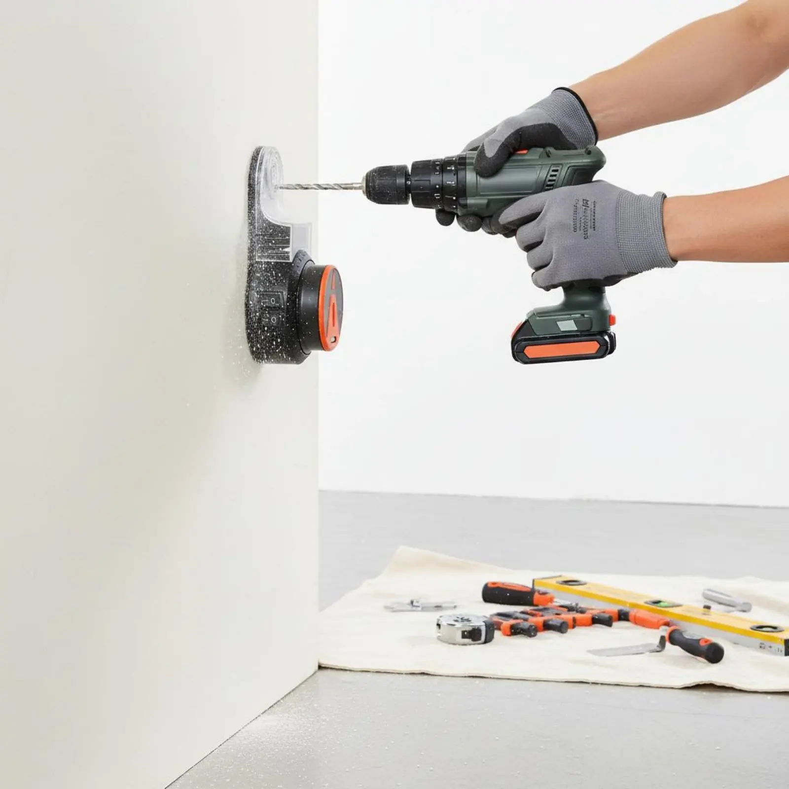 Wall Drilling Dust Collector Automatic Suction Drill Dust Catcher Hardware Accessory Large Capacity Construction Tool
Wall Drilling Dust Collector Automatic Suction Drill Dust Catcher Hardware Accessory Large Capacity Construction Tool