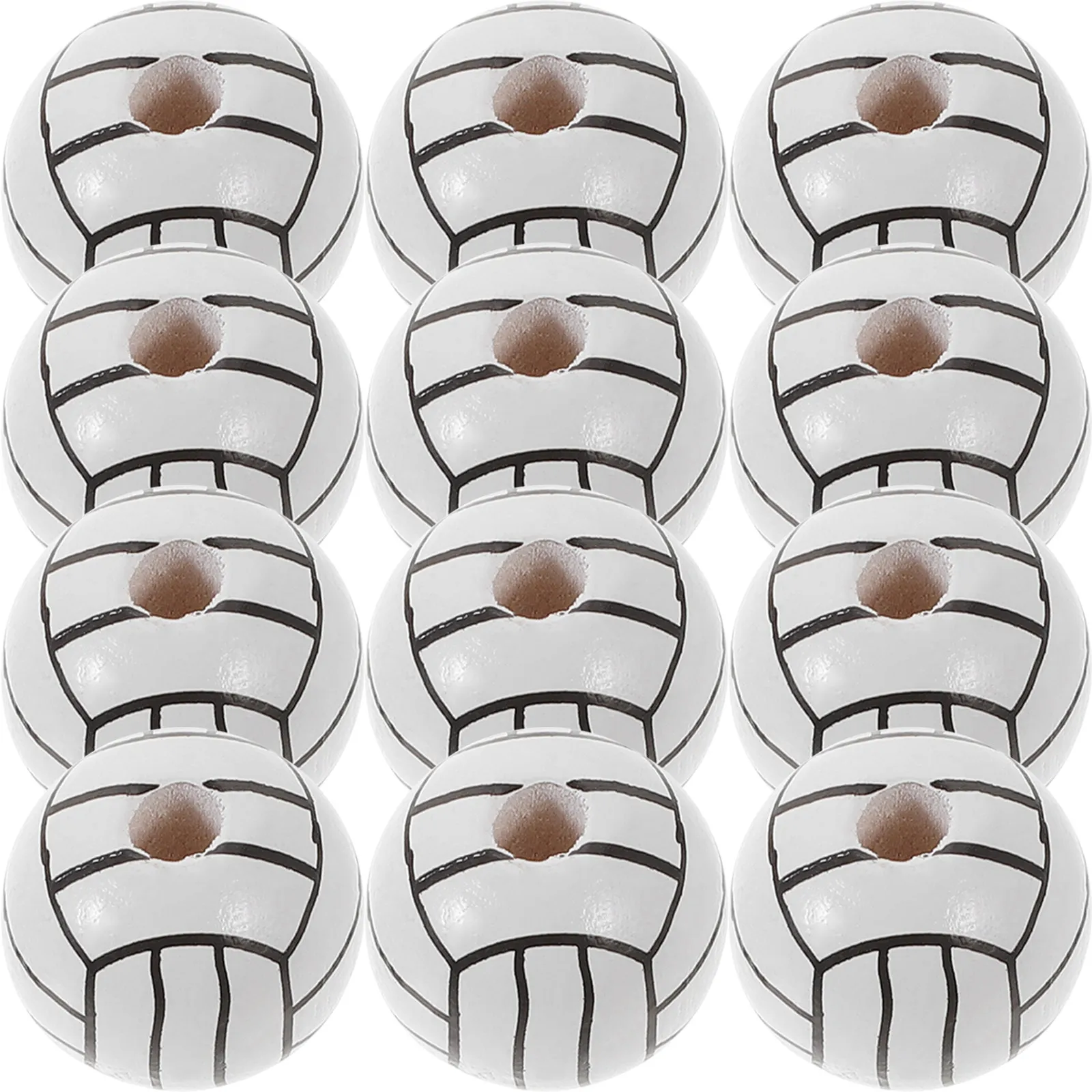 50Pcs Delicate Wooden Beads Sports Ball Design Round Loose DIY Beads for Handmade Jewelry Bracelets Earrings Brooches Hair
50Pcs Delicate Wooden Beads Sports Ball Design Round Loose DIY Beads for Handmade Jewelry Bracelets Earrings Brooches Hair