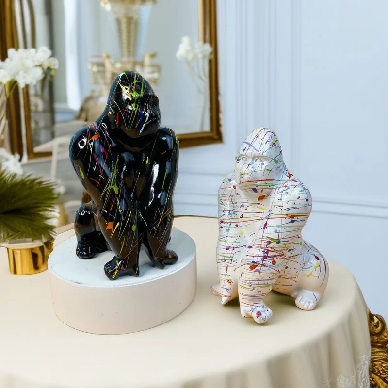 European style modern gorilla ornament creative light luxury living room TV cabinet foyer wine cabinet decoration housewarming g
European style modern gorilla ornament creative light luxury living room TV cabinet foyer wine cabinet decoration housewarming g