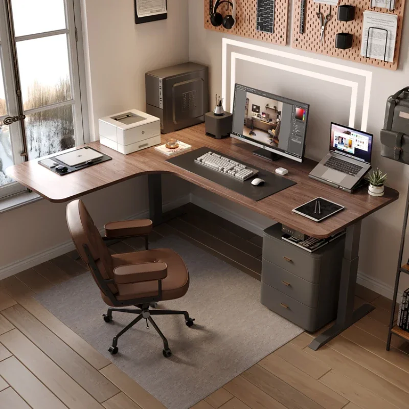 Угловой подъемный стол из массива ореха, L-образный учебный электрический компьютерный стол, умный угловой домашний стол 180X60X100
Угловой подъемный стол из массива ореха, L-образный учебный электрический компьютерный стол, умный угловой домашний стол 180X60X100