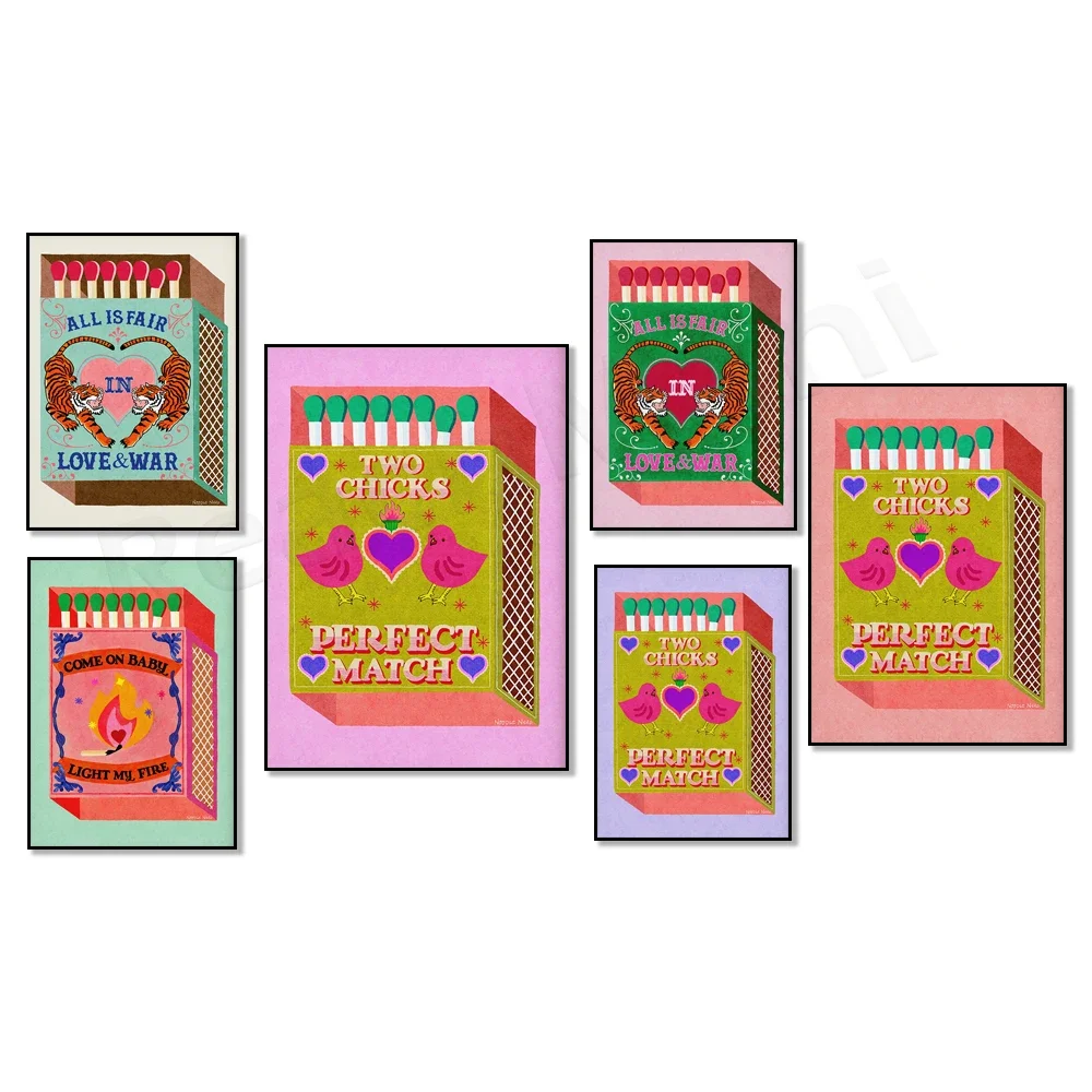 Vintage Decor | Two Chicks Match Vintage Matchbox | Green and Light Pink | Printable Wall Art, Tiger Art, Trendy Vintage Poster
Vintage Decor | Two Chicks Match Vintage Matchbox | Green and Light Pink | Printable Wall Art, Tiger Art, Trendy Vintage Poster