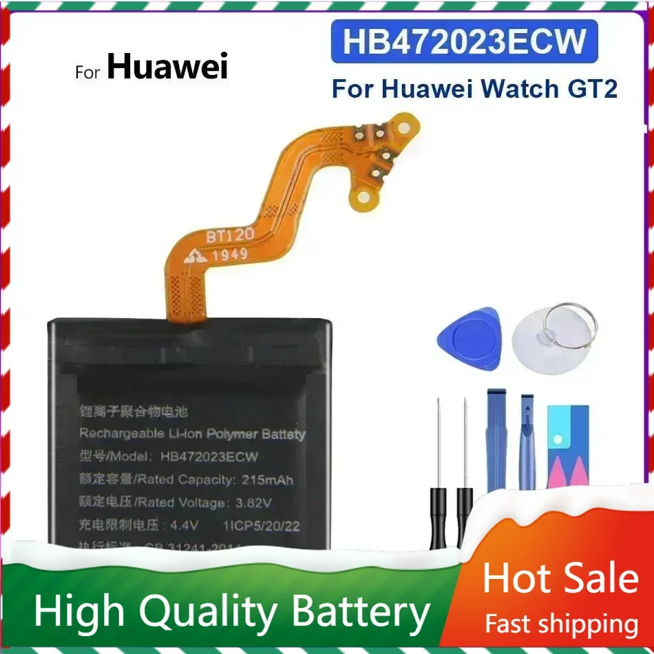 Watch Battery HB472023ECW for Huawei Watch GT2 GT 2 42mm 46mm /GT2 Pro /Watch 2 Pro 4G Batteries Bateria Warranty + Track Code
Watch Battery HB472023ECW for Huawei Watch GT2 GT 2 42mm 46mm /GT2 Pro /Watch 2 Pro 4G Batteries Bateria Warranty + Track Code