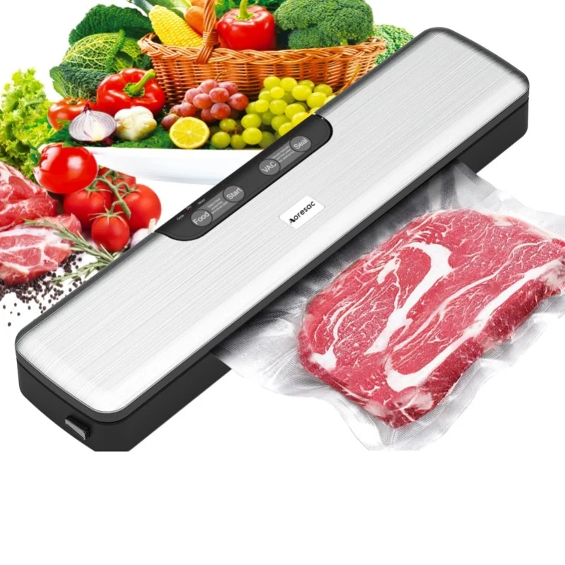 Aoresac Automatic Food Vacuum Sealer Machine 5 Modes 10 Bags Compact Air Sealer System For Food Storage Preservation Sealing
Aoresac Automatic Food Vacuum Sealer Machine 5 Modes 10 Bags Compact Air Sealer System For Food Storage Preservation Sealing