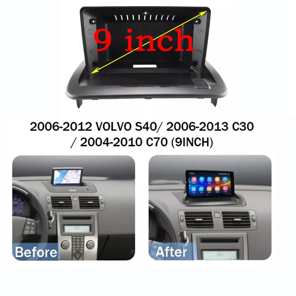 2Din Car DVD Frame Plug Audio Fitting Adaptor Dash Trim Kits Facia Panel 9inch For Volvo S40 C30 C70 V50 2004-2013 Radio Player
2Din Car DVD Frame Plug Audio Fitting Adaptor Dash Trim Kits Facia Panel 9inch For Volvo S40 C30 C70 V50 2004-2013 Radio Player