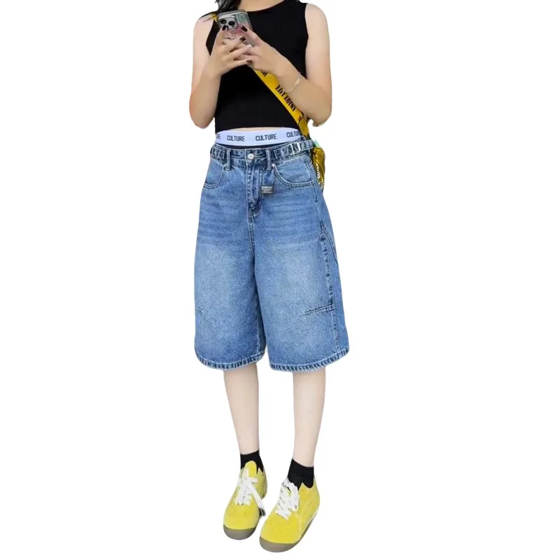 Women's Jeans 2026 New Style High Waist Loose Floor Length Wide Leg Bermuda Jeans Caual All-match Summer Trendy Ropa Mujer
Women's Jeans 2026 New Style High Waist Loose Floor Length Wide Leg Bermuda Jeans Caual All-match Summer Trendy Ropa Mujer