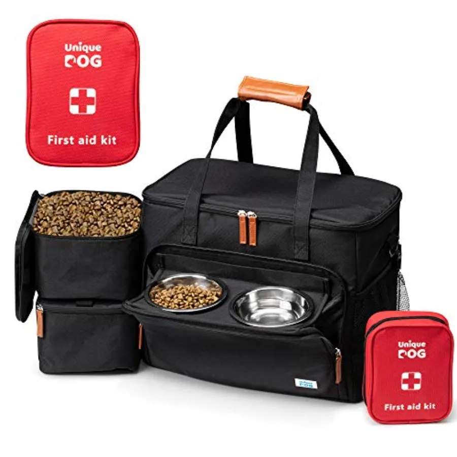 Travel Bag - Dog Traveling Luggage Set for Dogs Accessories - Include Pet First Aid Bag with Case Tags, Elevated Bowl Stand, 2X
Travel Bag - Dog Traveling Luggage Set for Dogs Accessories - Include Pet First Aid Bag with Case Tags, Elevated Bowl Stand, 2X