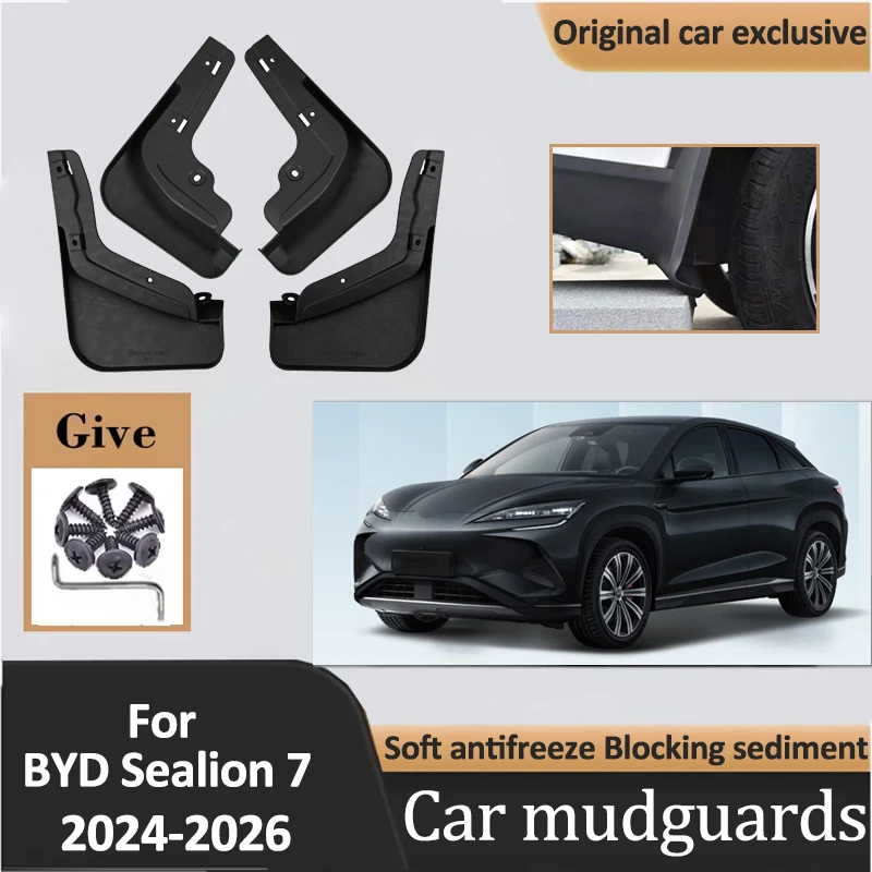 Car Fender For BYD Sealion 7 Accessories 07 EV 2024 2025 2026 Splash Guards Mudflaps Wheel Mudguards Anti-sand splash Auto Parts
Car Fender For BYD Sealion 7 Accessories 07 EV 2024 2025 2026 Splash Guards Mudflaps Wheel Mudguards Anti-sand splash Auto Parts