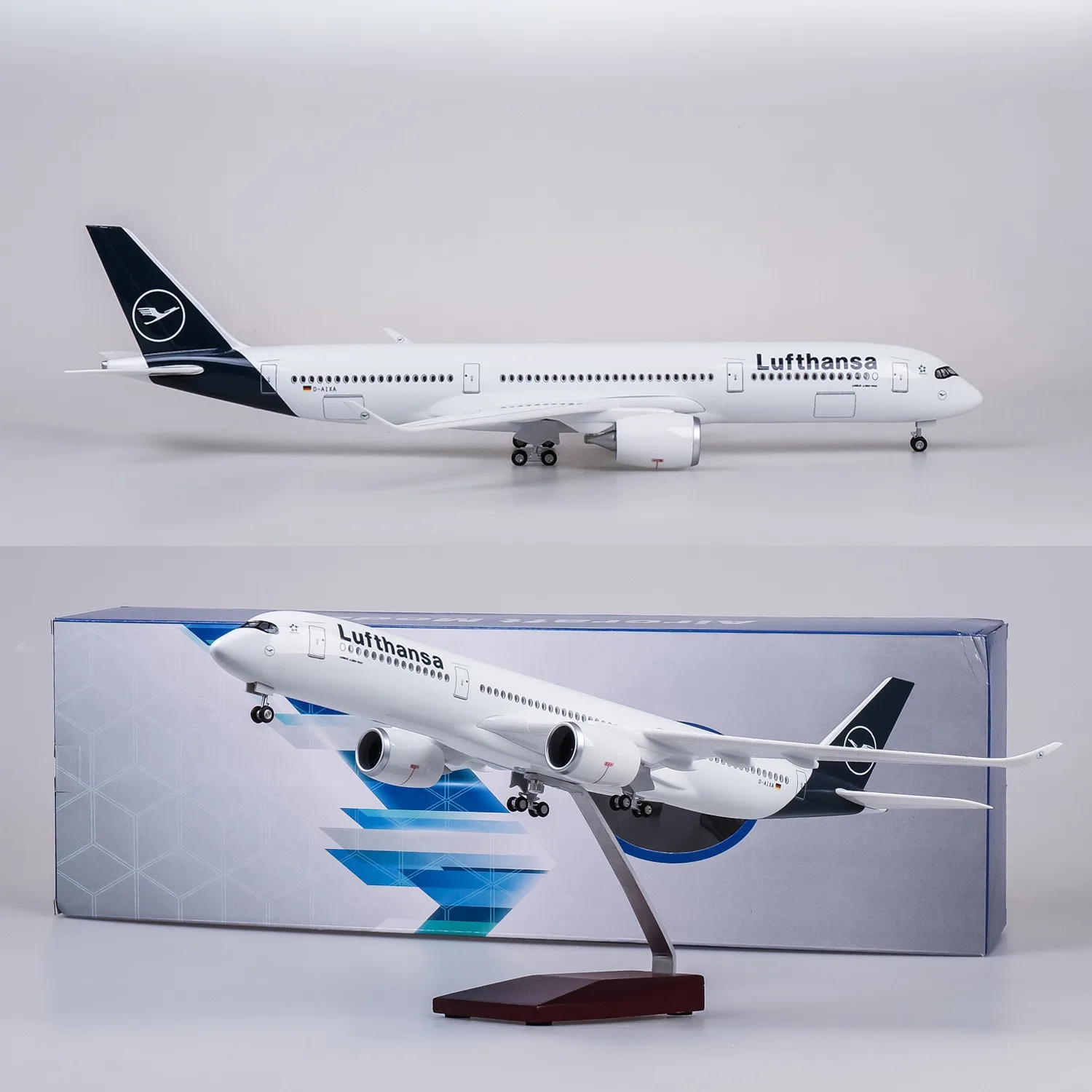 1/144 Large Scale Toy Airplane Model Lufthansa A350 Resin Diecast Model plane with Stand&Wheel for Collections Display or Gift
1/144 Large Scale Toy Airplane Model Lufthansa A350 Resin Diecast Model plane with Stand&Wheel for Collections Display or Gift