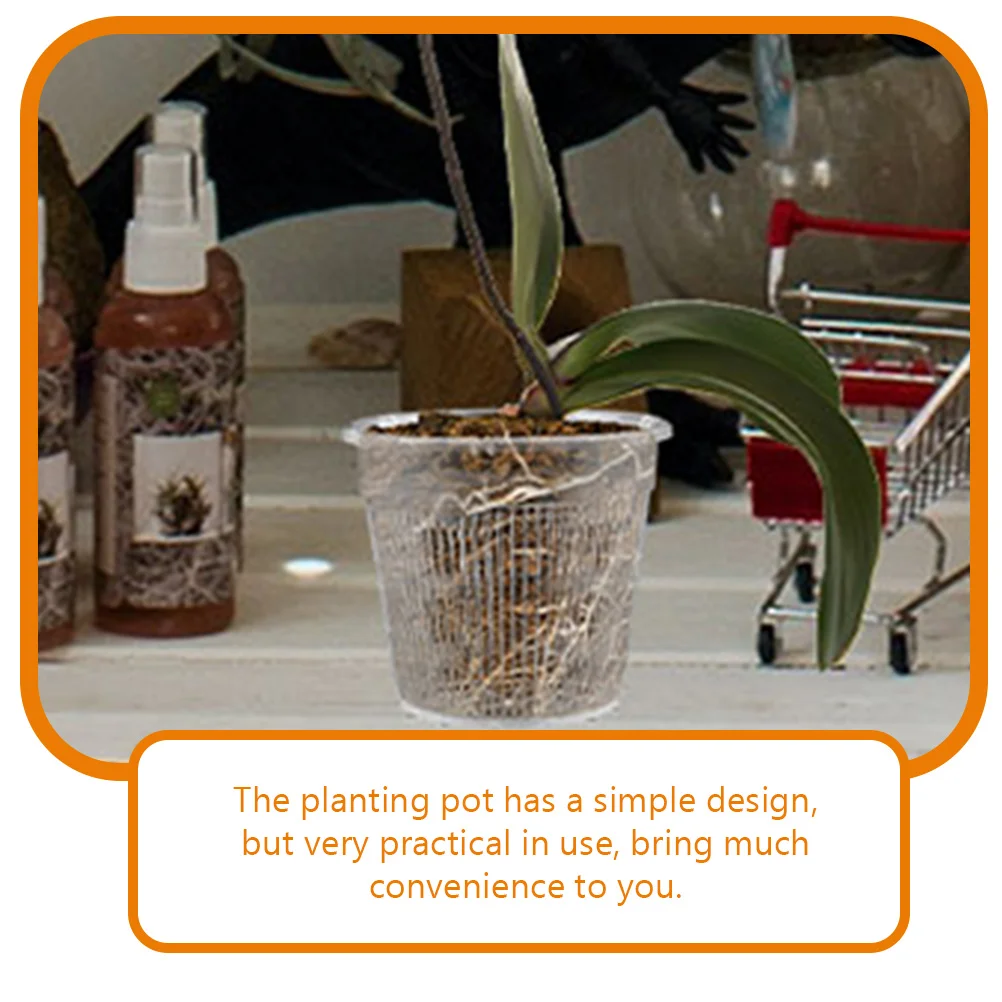 6pcs Plastic Orchid Pots With Holes Breathable Lightweight Nursery Flowerpots Garden Planting Containers For Flowers Vegetables
6pcs Plastic Orchid Pots With Holes Breathable Lightweight Nursery Flowerpots Garden Planting Containers For Flowers Vegetables