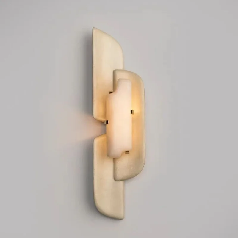 French Luxury Natural Marble Wall Lamp Designer Bedside Villa Hotel Hallway Living Room High-End Lighting
French Luxury Natural Marble Wall Lamp Designer Bedside Villa Hotel Hallway Living Room High-End Lighting