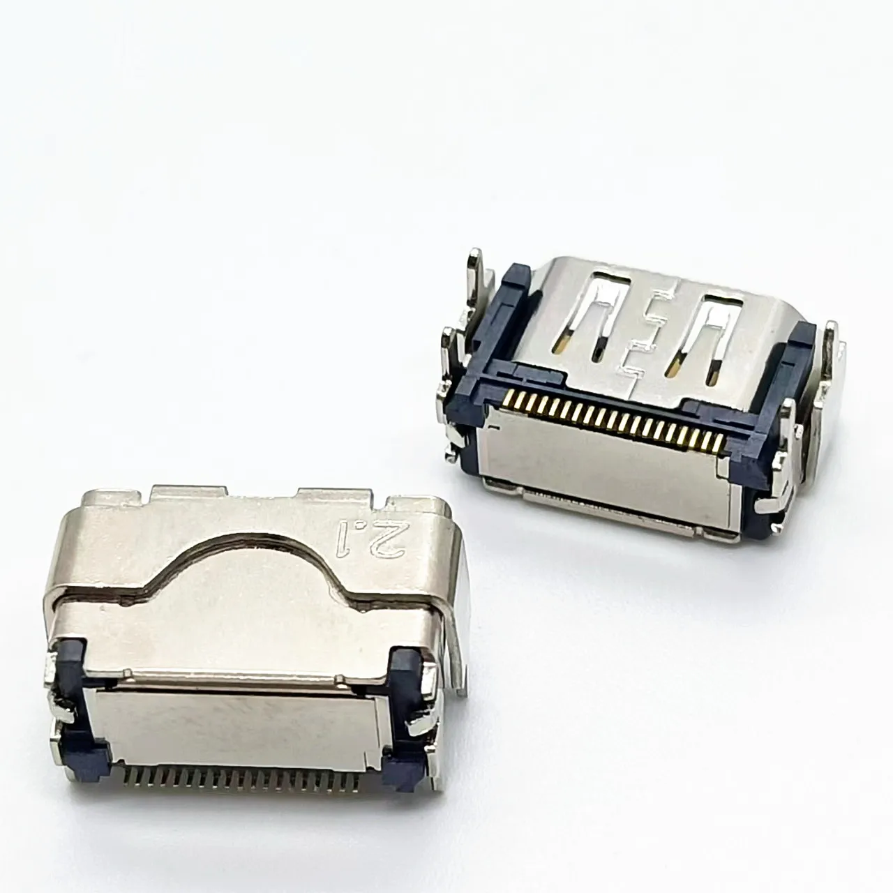 HDMI 2.1 Female Connector 19Pin | Ultra Short Body 10.15mm SMT Vertical Mount | Dual-Shield Housing Backward Compatible
HDMI 2.1 Female Connector 19Pin | Ultra Short Body 10.15mm SMT Vertical Mount | Dual-Shield Housing Backward Compatible