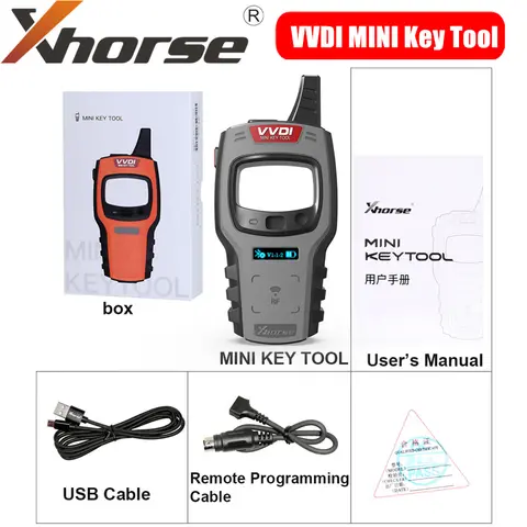 Xhorse VVDI MINI Key Tool Remote Programmer Free With Renew Cable Global Version