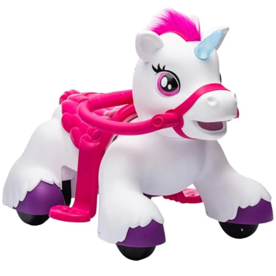 12V Unicorn Ride on Horse, Battery Powered Ride on Toy, Interactive Electric Riding Pony with Carrot Toy, Comb, Animal Sounds,
12V Unicorn Ride on Horse, Battery Powered Ride on Toy, Interactive Electric Riding Pony with Carrot Toy, Comb, Animal Sounds,