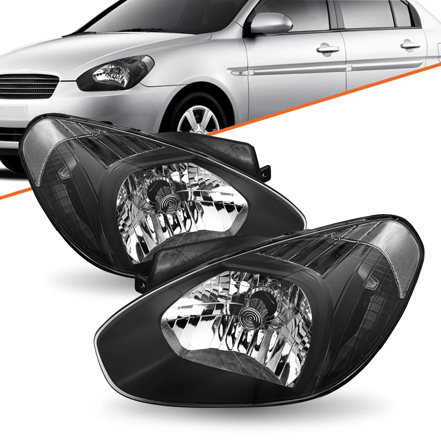 For 2007-2011 Hyundai Accent Set GS/SE/GLS/SR Accent Headlights Passenger&Driver
For 2007-2011 Hyundai Accent Set GS/SE/GLS/SR Accent Headlights Passenger&Driver