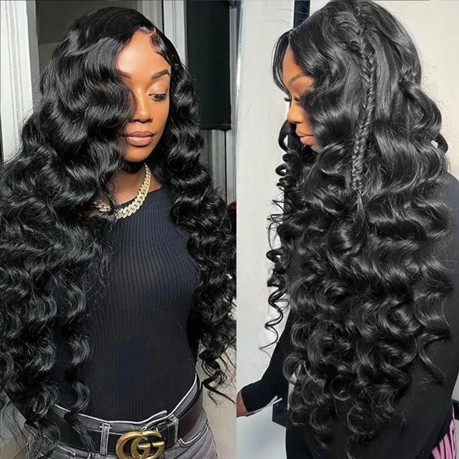 30 Inch Curly Human Hair Lace Frontal Wig Loose Wave Brazilian Glueless Transparent 4x4 Lace Front Human Hair Wigs For Women
30 Inch Curly Human Hair Lace Frontal Wig Loose Wave Brazilian Glueless Transparent 4x4 Lace Front Human Hair Wigs For Women