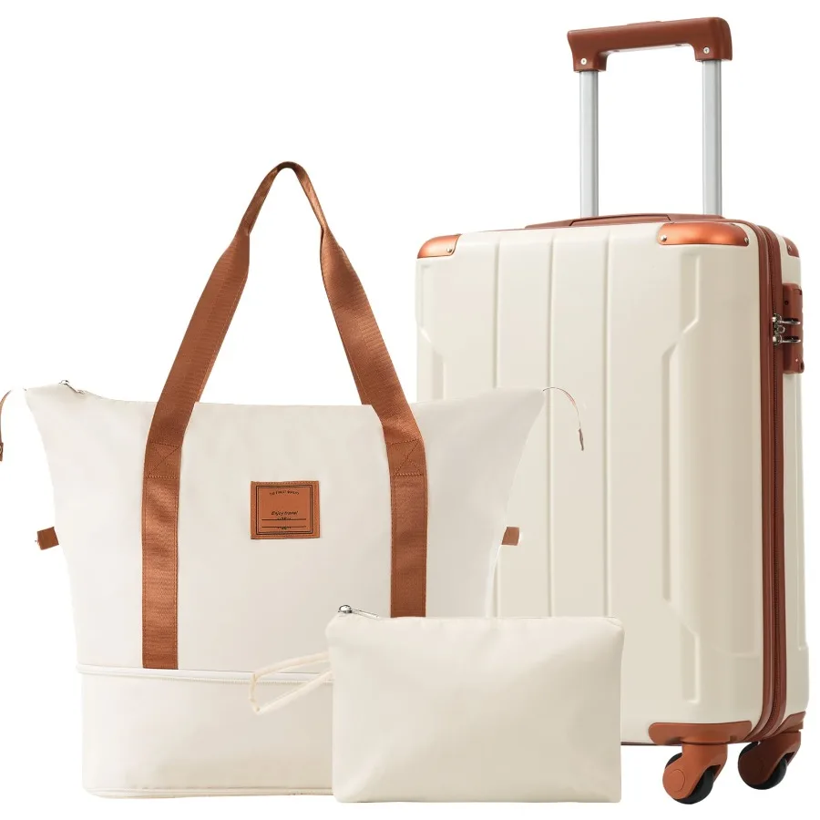 Luggage Sets 3 Piece Carry-on Suitcases with Spinner Wheels and TSA Lock Hardside 20" Family Travel Suitcase Set for Men Women
Luggage Sets 3 Piece Carry-on Suitcases with Spinner Wheels and TSA Lock Hardside 20" Family Travel Suitcase Set for Men Women