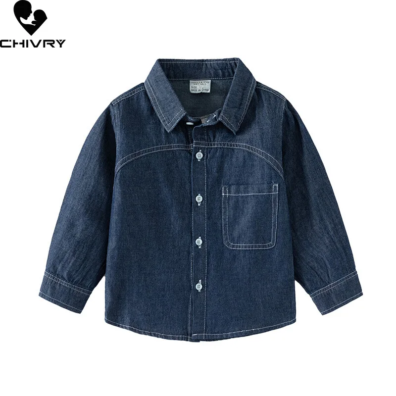 New 2024 Spring Autumn Children Kids Fashion Long Sleeve Lapel Solid Denim Shirt Boys Classic Denim Shirts Tops Casual Clothing
New 2024 Spring Autumn Children Kids Fashion Long Sleeve Lapel Solid Denim Shirt Boys Classic Denim Shirts Tops Casual Clothing