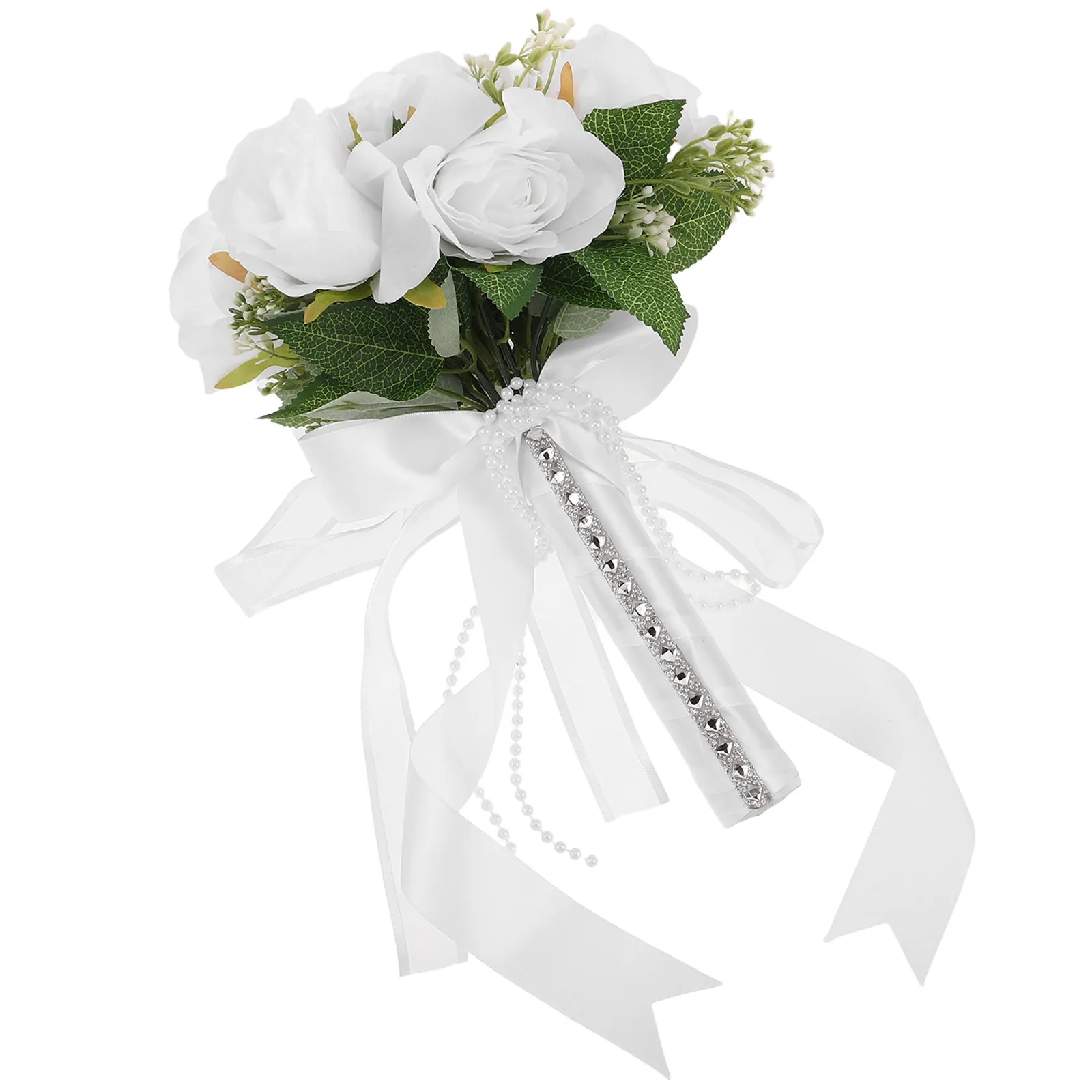 Silk Rose Wedding Bouquets for Bride Classic Western White Hand Bouquet Wedding Bridal Bouquet Faux Rose Bridal Flower
Silk Rose Wedding Bouquets for Bride Classic Western White Hand Bouquet Wedding Bridal Bouquet Faux Rose Bridal Flower