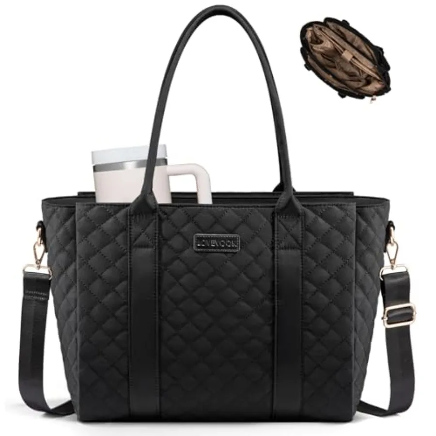 LOVEVOOK Teacher Tote Bag for Women, Quilted Work Tote Nurse Laptop Bag, Large Computer Shoulder Bags with Zipper for Travel
LOVEVOOK Teacher Tote Bag for Women, Quilted Work Tote Nurse Laptop Bag, Large Computer Shoulder Bags with Zipper for Travel