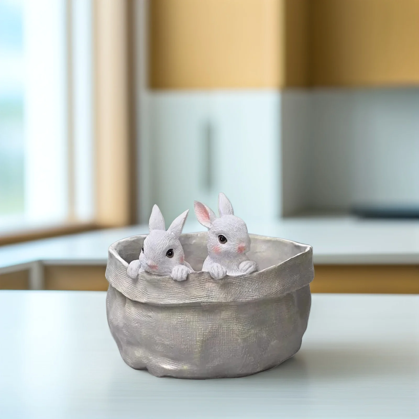 Resin Bunny for Small Flower Pots Succulents Small Flower Pots Desk Decor Indoor Plant Container Gardening Gift
Resin Bunny for Small Flower Pots Succulents Small Flower Pots Desk Decor Indoor Plant Container Gardening Gift