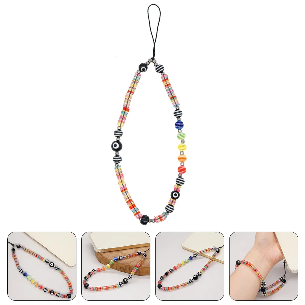 Beaded Phone Charm Bohemian Style Wrist Strap Hanging Rope Cellphone Lanyard Decor Evil Eye Design Durability Office School
Beaded Phone Charm Bohemian Style Wrist Strap Hanging Rope Cellphone Lanyard Decor Evil Eye Design Durability Office School