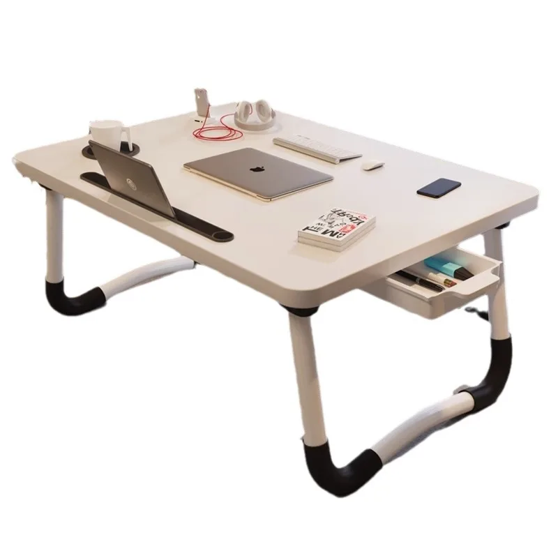 Bed folding small table study desk notebook computer table college student dormitory simple foldable writing table 
Bed folding small table study desk notebook computer table college student dormitory simple foldable writing table