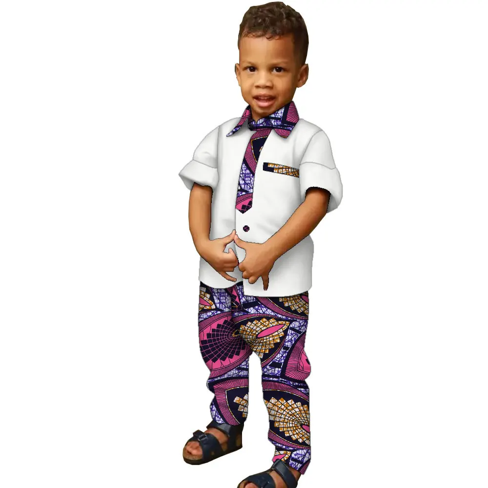 African Clothes for Boys Kids 2 Pcs Set Outfits Kente Print Short Sleeves Shirt and Long Pants Shirt and Trouser Set WYT695
African Clothes for Boys Kids 2 Pcs Set Outfits Kente Print Short Sleeves Shirt and Long Pants Shirt and Trouser Set WYT695