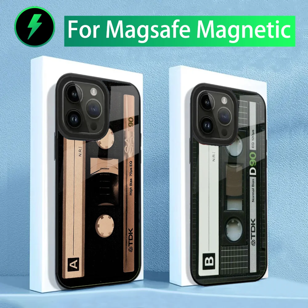 Vintage Magnetic Tape Cassette Phone Case For iPhone 15,14,13,12,11,Plus,Pro,Max Mini Magsafe Magnetic Wireless Charging
Vintage Magnetic Tape Cassette Phone Case For iPhone 15,14,13,12,11,Plus,Pro,Max Mini Magsafe Magnetic Wireless Charging