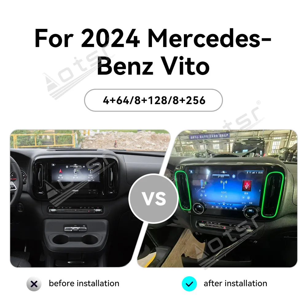 12.8 Inch Android13.0 Auto Multimedia Stereo For Benz Vito 2024 4D Intelligent GPS Navigation Car Radio Audio AI Voice Head Unit
12.8 Inch Android13.0 Auto Multimedia Stereo For Benz Vito 2024 4D Intelligent GPS Navigation Car Radio Audio AI Voice Head Unit
