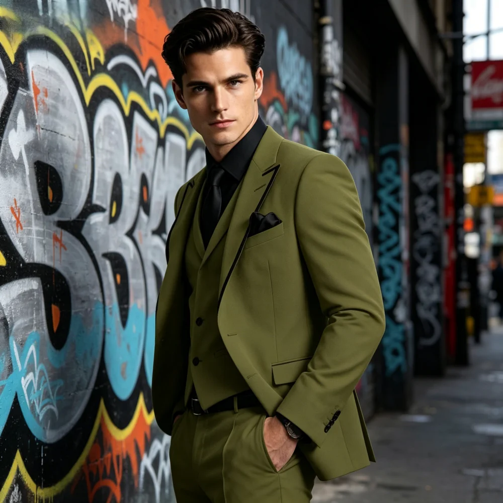 Elegant Sky Blue Men's Suit Classic Peak Lapel 3-Piece Custom-Made Wedding Groom Dance Graduation Formal Suit
Elegant Sky Blue Men's Suit Classic Peak Lapel 3-Piece Custom-Made Wedding Groom Dance Graduation Formal Suit