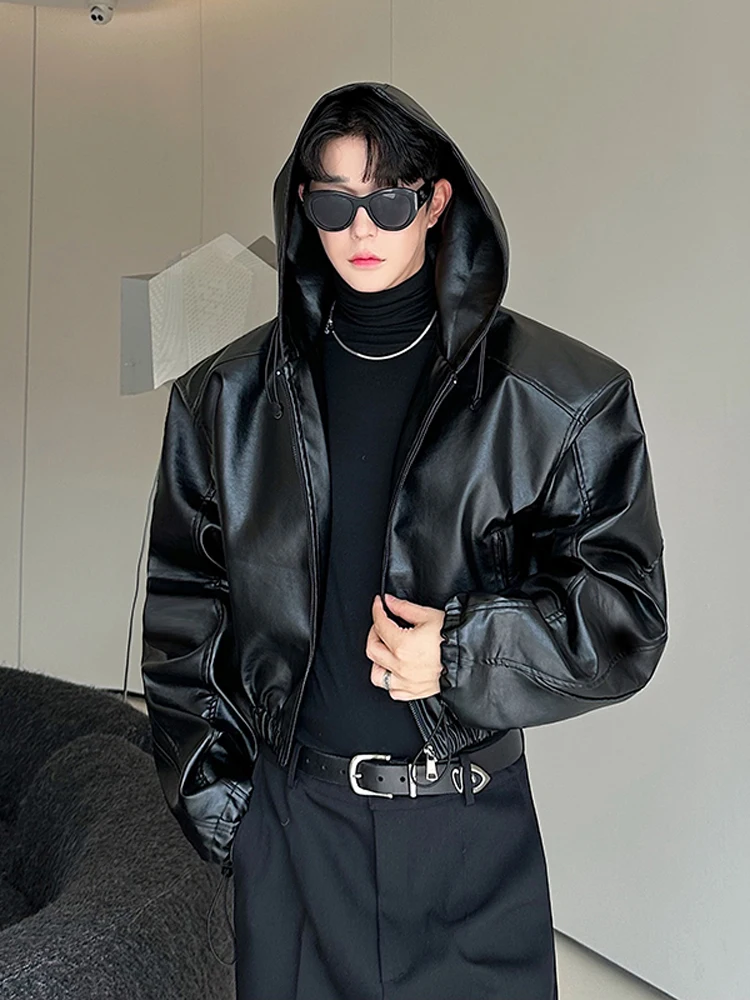 Мужская кожаная куртка на осень-зиму в американском ретро-стиле с капюшоном, молодежная, модная, брендовая, стильная, с коротким рукавом, на молнии
Мужская кожаная куртка на осень-зиму в американском ретро-стиле с капюшоном, молодежная, модная, брендовая, стильная, с коротким рукавом, на молнии