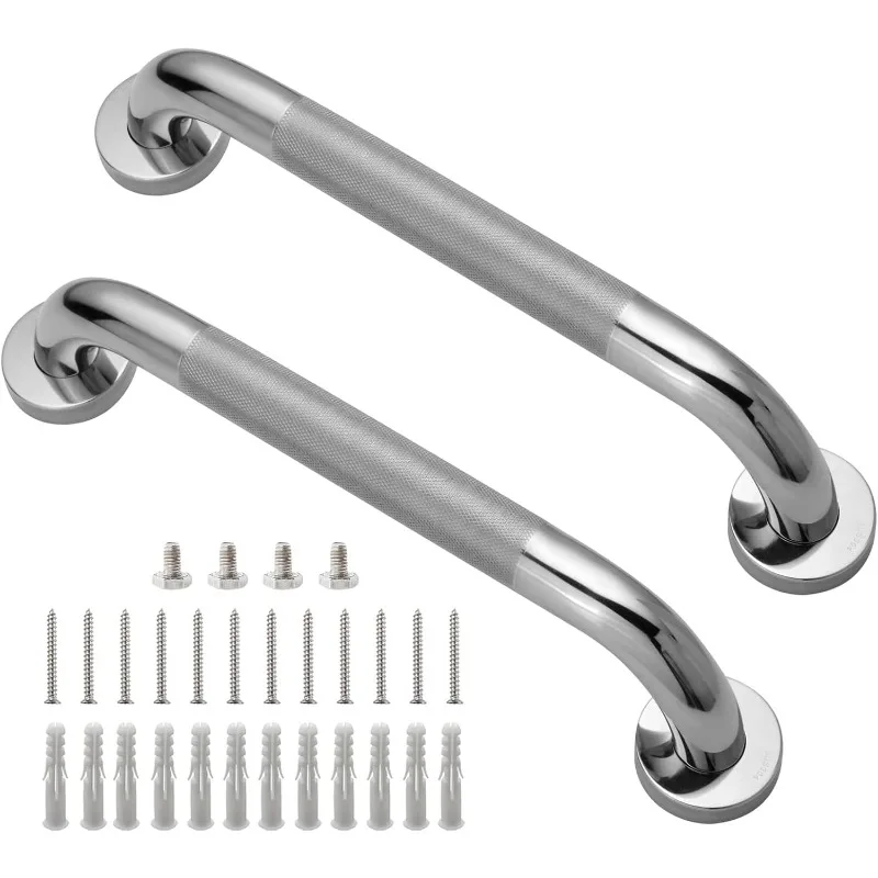 2 Pack 16-inch Bathroom Safety Handrail, Made of 304 Stainless Steel, with Anti-slip Support Components for Disabled People
2 Pack 16-inch Bathroom Safety Handrail, Made of 304 Stainless Steel, with Anti-slip Support Components for Disabled People