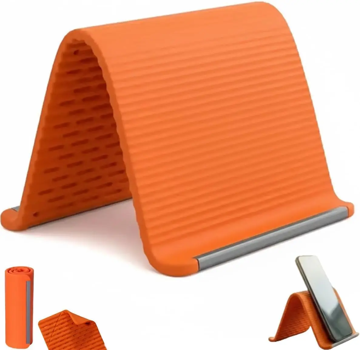 Foldable Silicone Aluminum Holder, Flexible Phone Holder, Bendable Adjustable Anti-Slip Phone Stand Portable Universal Holder
Foldable Silicone Aluminum Holder, Flexible Phone Holder, Bendable Adjustable Anti-Slip Phone Stand Portable Universal Holder