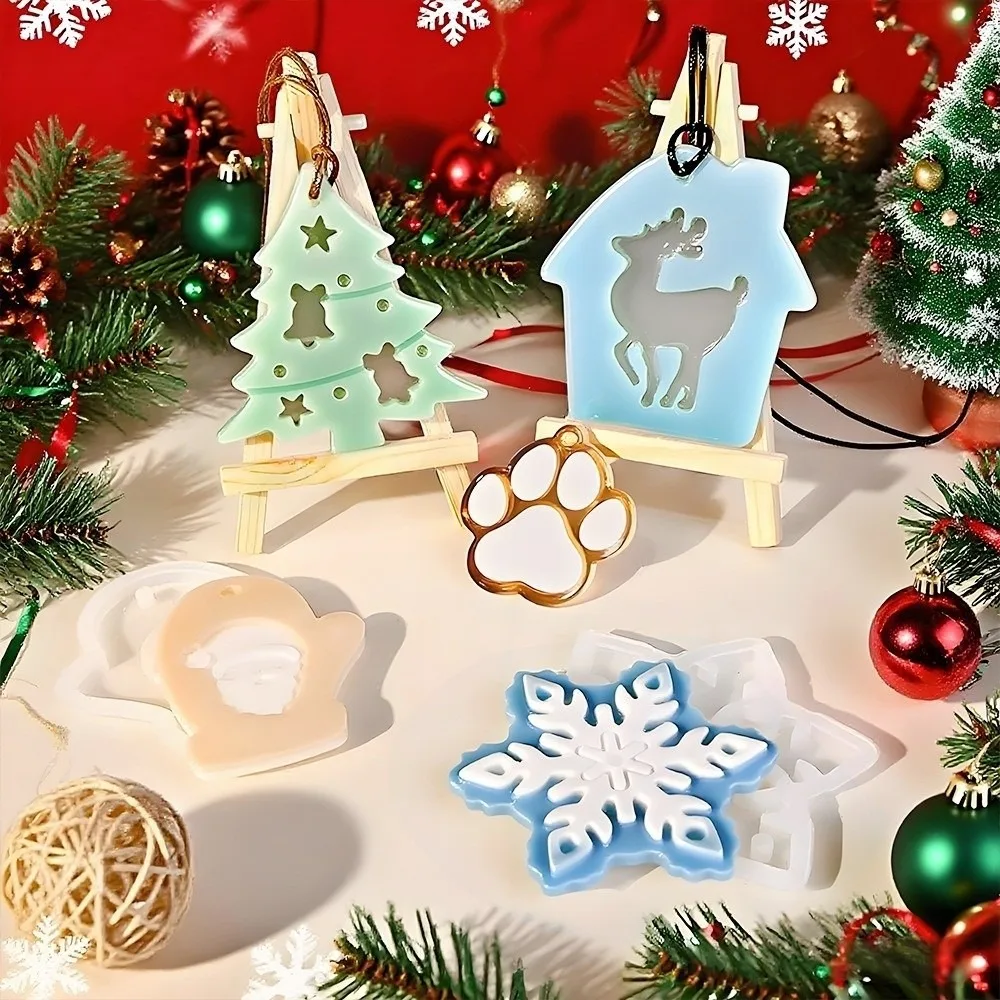 With Hole Christmas Resin Mold 12 Styles Elk Shape Epoxy Resin Mold Bell Shape Santa Claus DIY Jewelry Making Home Decoration
With Hole Christmas Resin Mold 12 Styles Elk Shape Epoxy Resin Mold Bell Shape Santa Claus DIY Jewelry Making Home Decoration