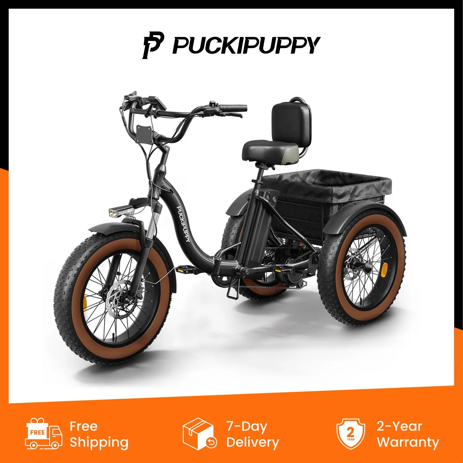 PUCKIPUPPY Электрический трехколесный велосипед для взрослых, 960 Вт, 48 В, 13,5 Ач, электрический трехколесный велосипед, диапазон 55 миль, алюминиевый складной 20-дюймовый трехколесный электровелосипед с толстыми шинами
PUCKIPUPPY Электрический трехколесный велосипед для взрослых, 960 Вт, 48 В, 13,5 Ач, электрический трехколесный велосипед, диапазон 55 миль, алюминиевый складной 20-дюймовый трехколесный электровелосипед с толстыми шинами