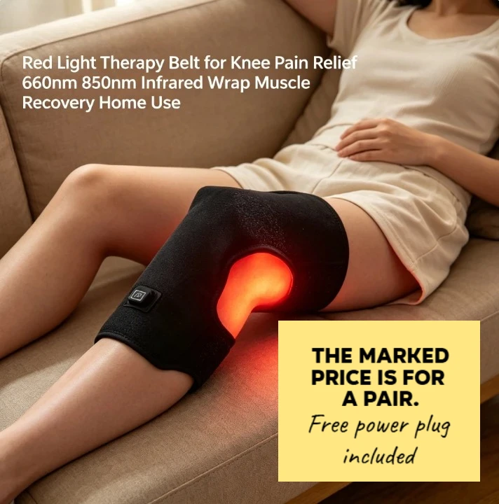 Physical Therapy Red Light Belt for Knee Elbow Pain 660nm 850nm LED Wrap Muscle Recovery Tool
Physical Therapy Red Light Belt for Knee Elbow Pain 660nm 850nm LED Wrap Muscle Recovery Tool