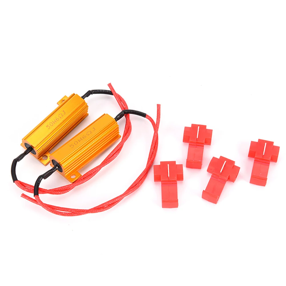 1 Pair Anti-Flicker Adapter 6ohm 50W Load Resistor Waterproof Anti-Flashing Resistance Decoder for LED Turn Signal Lamp
1 Pair Anti-Flicker Adapter 6ohm 50W Load Resistor Waterproof Anti-Flashing Resistance Decoder for LED Turn Signal Lamp
