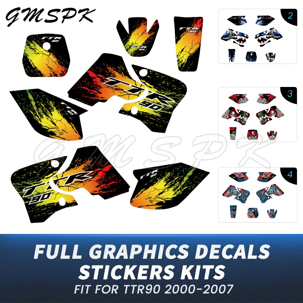 Fit for YAMAHA TTR90 TTR 90 2000 2001 2002 2003 2004 2005 2006 2007 Decoration Graphics Decals Stickers Motorcycle Background
Fit for YAMAHA TTR90 TTR 90 2000 2001 2002 2003 2004 2005 2006 2007 Decoration Graphics Decals Stickers Motorcycle Background