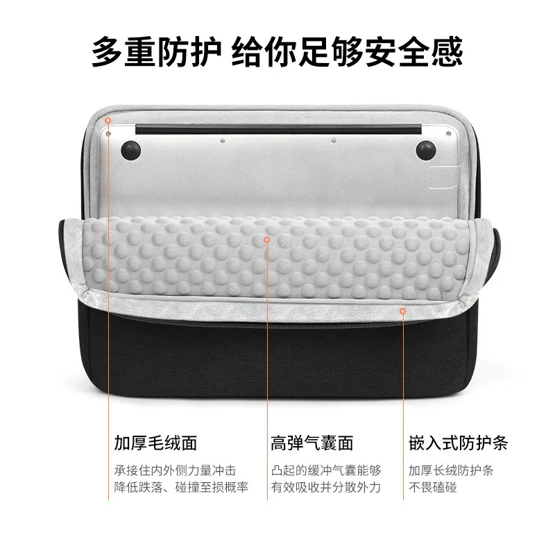 Spot laptop bag waterproof and shockproof notebook liner bag solid color
Spot laptop bag waterproof and shockproof notebook liner bag solid color