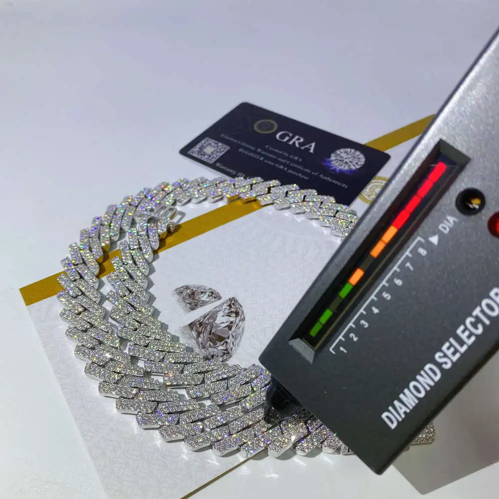 Продажа Iced Out 15 мм двухрядный муассанит ожерелье браслет 925 серебряная кубинская цепочка хип-хоп ожерелье браслет
Продажа Iced Out 15 мм двухрядный муассанит ожерелье браслет 925 серебряная кубинская цепочка хип-хоп ожерелье браслет