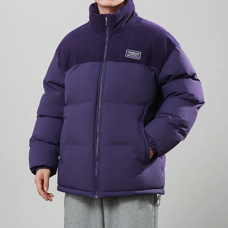 Мужская зимняя куртка из вельвета и хлопка в стиле пэчворк, свободного кроя, в стиле «хонконгский кэжуал», молодежная мода
Мужская зимняя куртка из вельвета и хлопка в стиле пэчворк, свободного кроя, в стиле «хонконгский кэжуал», молодежная мода