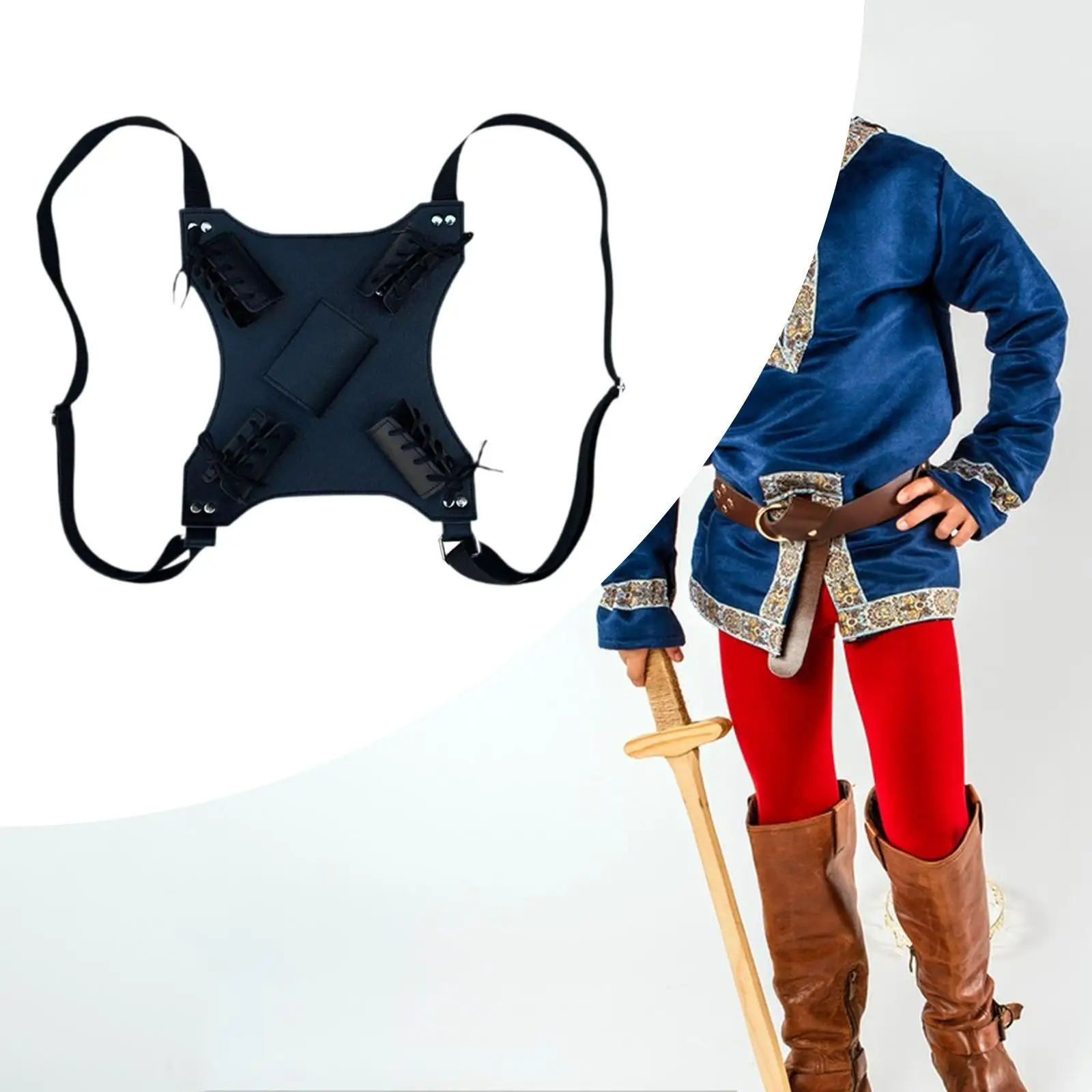 Double Shoulder Strap Knife Double Scabbard Back Strap Samurai Sword Knife Holster Kids Toy Sword Prop Children Cosplay Strap
Double Shoulder Strap Knife Double Scabbard Back Strap Samurai Sword Knife Holster Kids Toy Sword Prop Children Cosplay Strap
