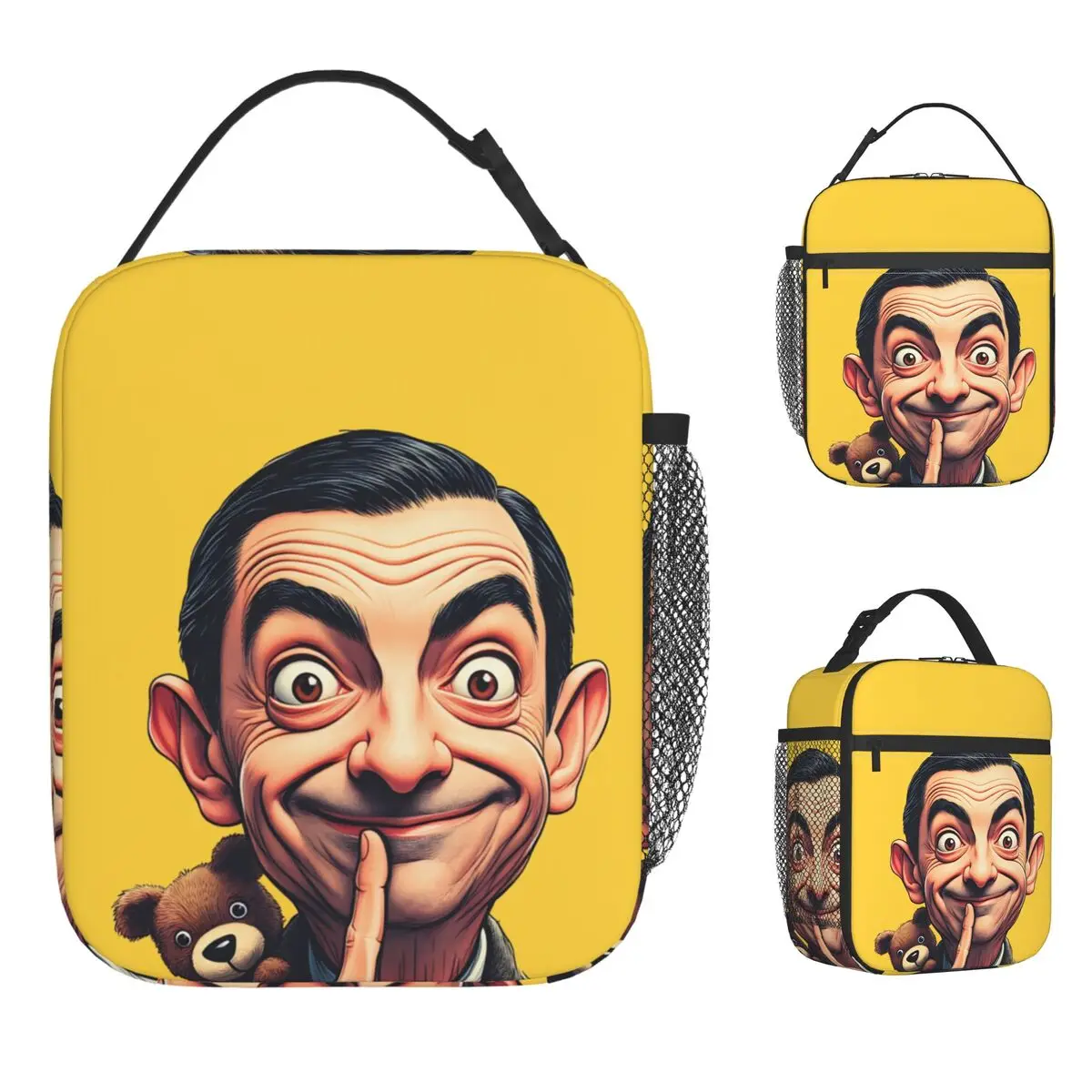 Сумка для обеда Mr. Bean, забавная коробка для завтрака для девочек, школьная портативная сумка-холодильник, Оксфорд, термосумка-тоут с графическим дизайном
Сумка для обеда Mr. Bean, забавная коробка для завтрака для девочек, школьная портативная сумка-холодильник, Оксфорд, термосумка-тоут с графическим дизайном