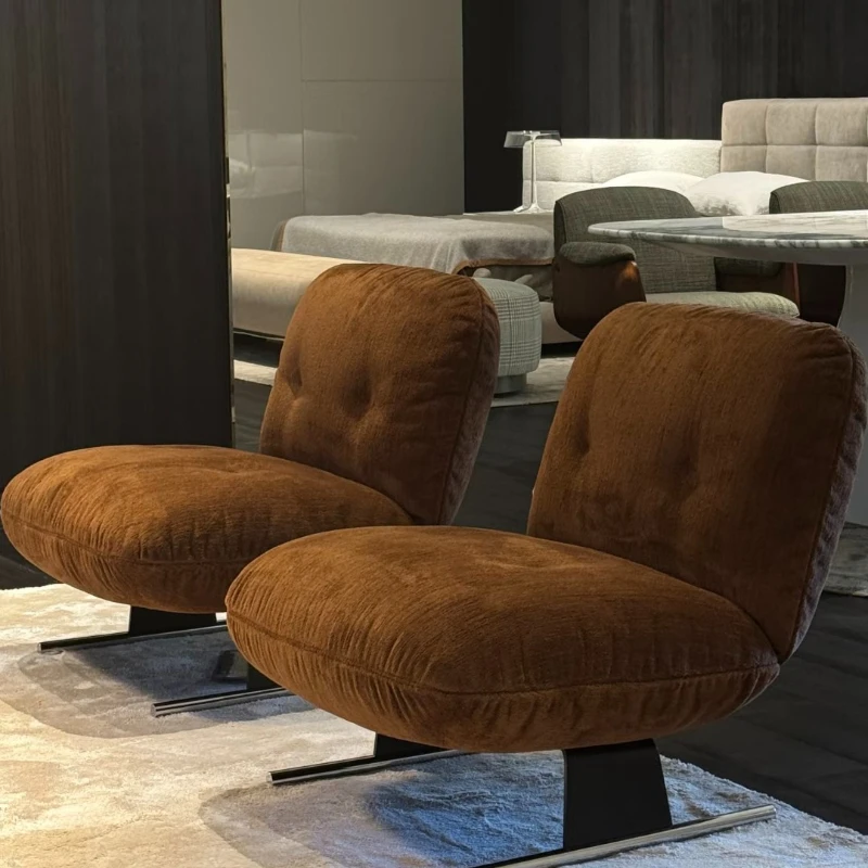 Single sofa chair light luxury leather living room balcony designer recliner high-end leisure chair
Single sofa chair light luxury leather living room balcony designer recliner high-end leisure chair