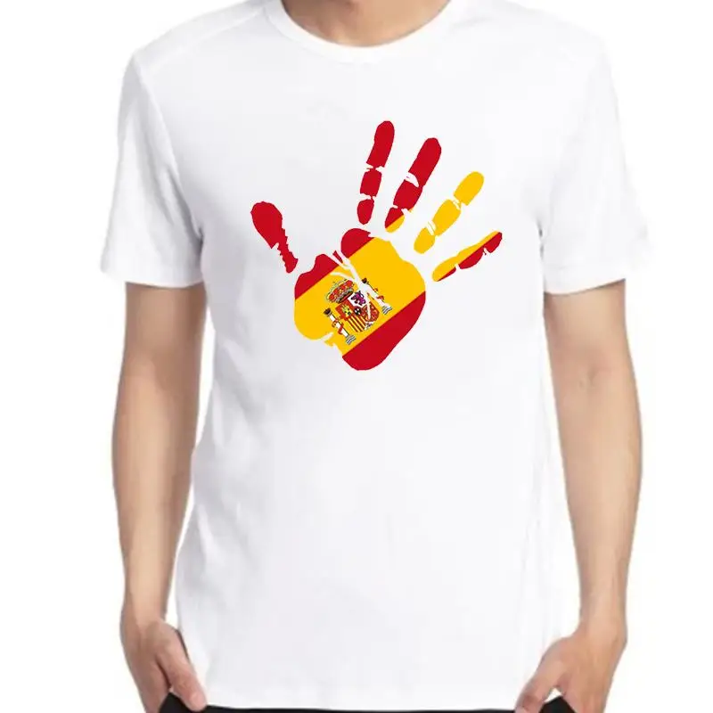 Spanien Graphic T Shirts Handabdruck Hand Print Herren Flag Fahne Spain Cotton Short Sleeve T-Shirts Fashion Mens Print T Shirt
Spanien Graphic T Shirts Handabdruck Hand Print Herren Flag Fahne Spain Cotton Short Sleeve T-Shirts Fashion Mens Print T Shirt