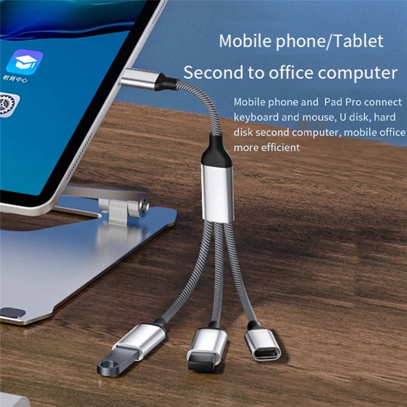 A08E-USB Splitter Cable Data Power Split Adapter USB C OTG Cable Phone Adapter, For Phone Laptop Tablet
A08E-USB Splitter Cable Data Power Split Adapter USB C OTG Cable Phone Adapter, For Phone Laptop Tablet