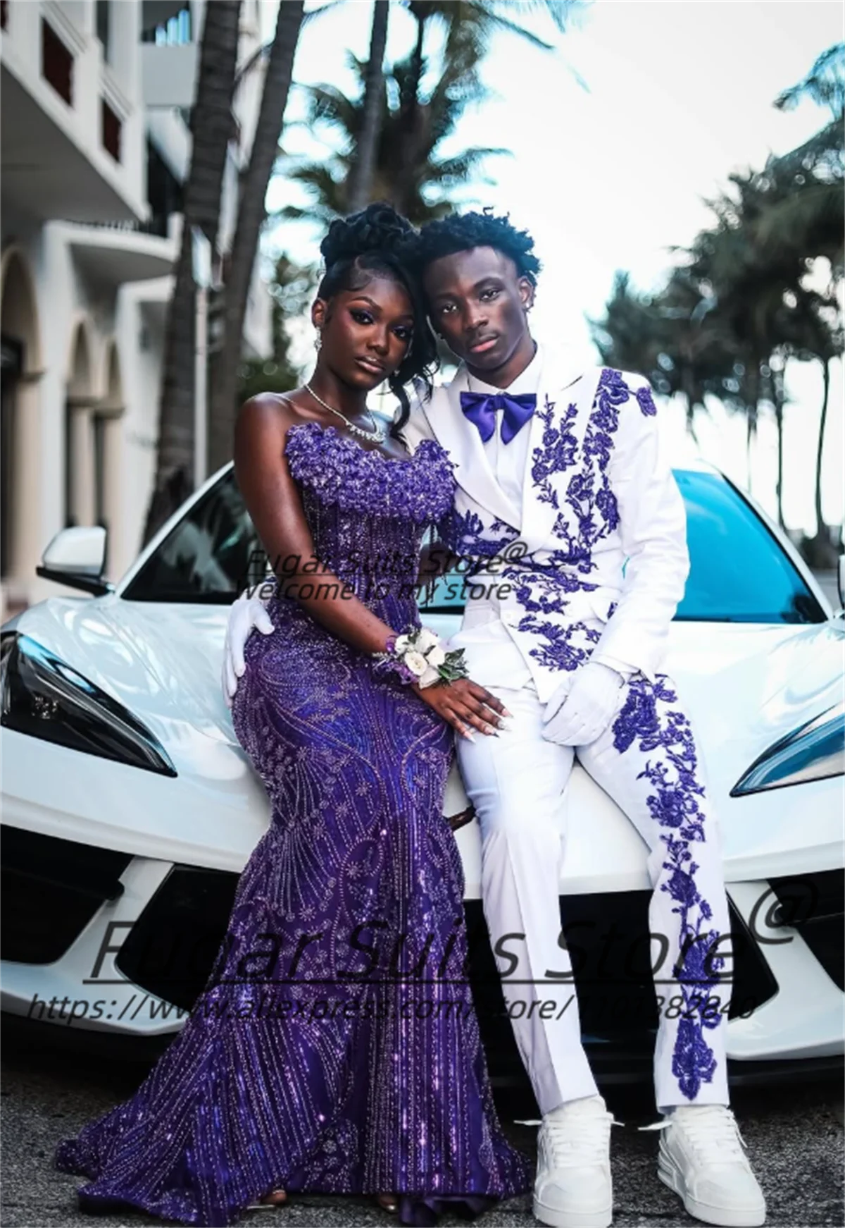 Elegant Purple Decal Embroidery Prom Men Suits Customized Slim Fit Peak Lapel Groom Wedding Tuxedos 2 Pieces Sets Costume Homme
Elegant Purple Decal Embroidery Prom Men Suits Customized Slim Fit Peak Lapel Groom Wedding Tuxedos 2 Pieces Sets Costume Homme